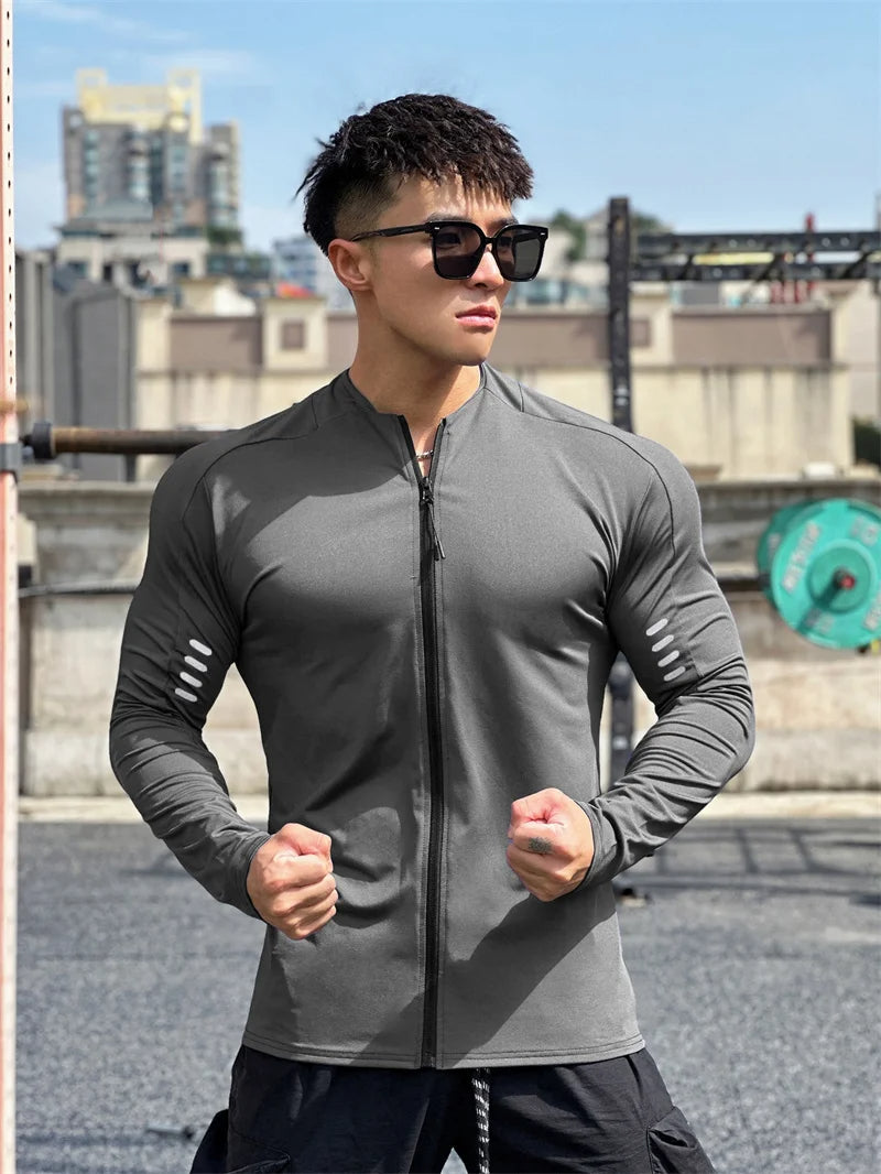 Men's Fitness Running Jacket - Quick Dry Sportswear