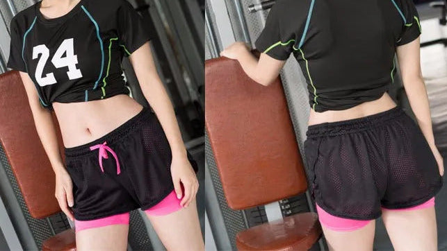 Women's Cool Printed Fitness Running Shorts