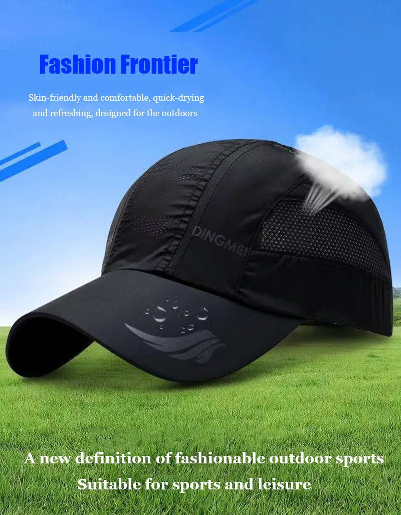 Quick-Dry Unisex Sports Cap - UV Protection & Breathable