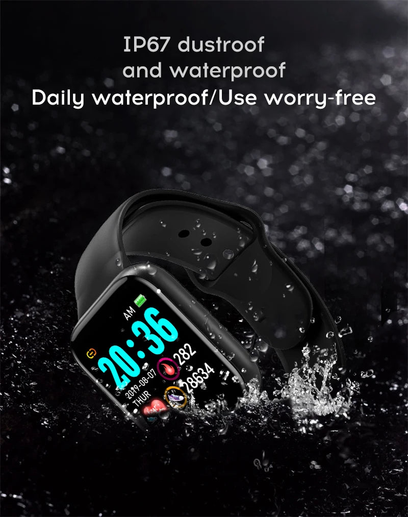 Smart Fitness Tracker Watch with Heart Rate Monitor