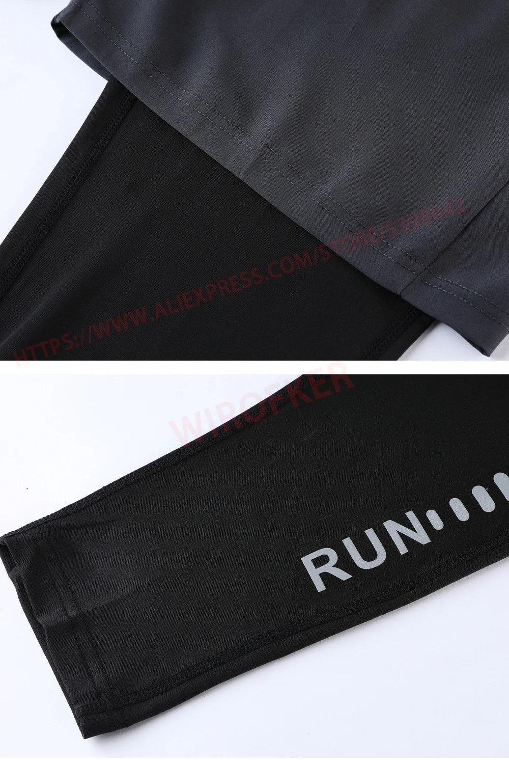 Men's 2-in-1 Running Trousers with Pockets