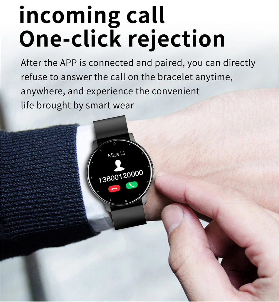 LIGE Smart Watch - Full Touch Fitness Tracker