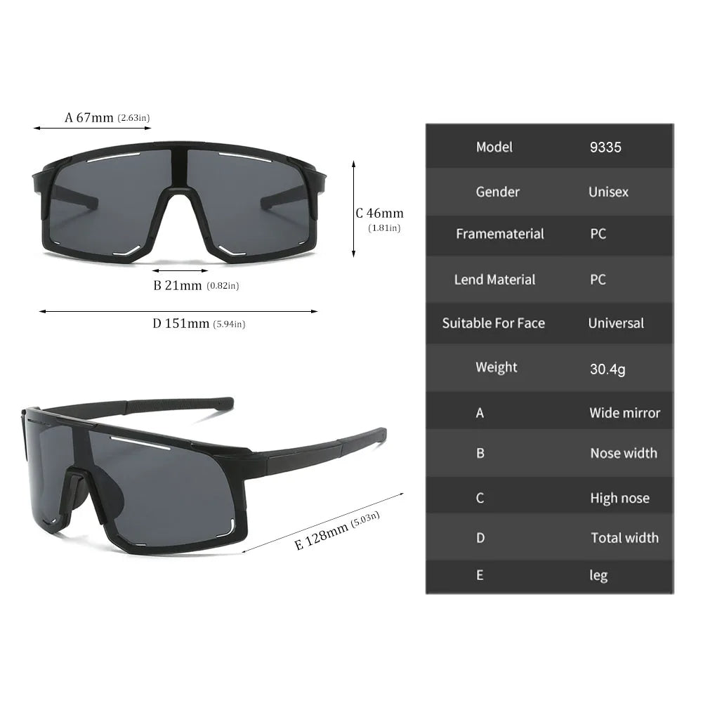 Polarized Running Sunglasses - UV Protection & Windproof