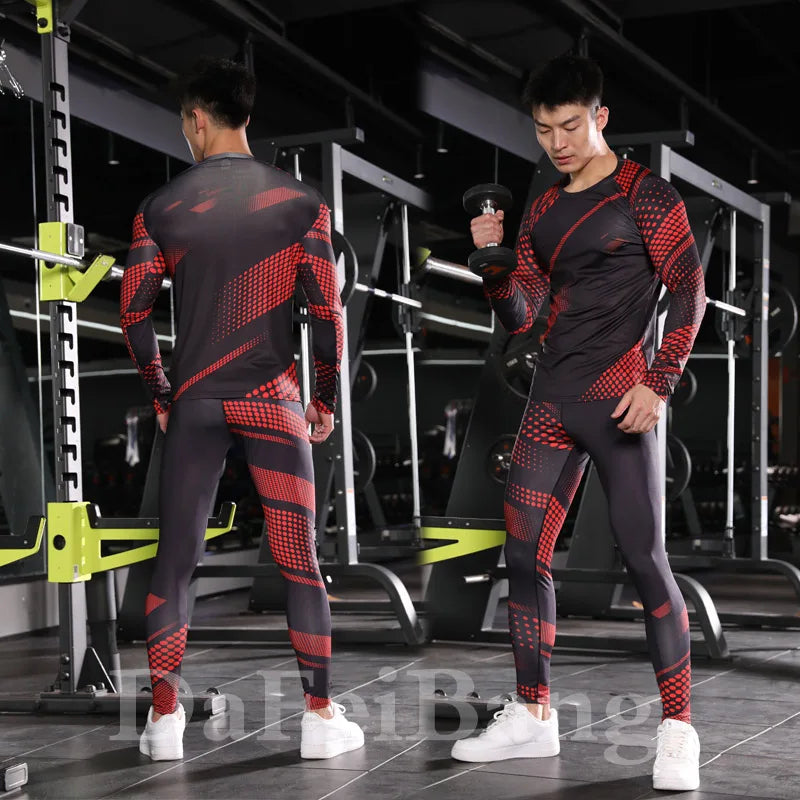 Men's 3-Piece Compression Sportswear Set