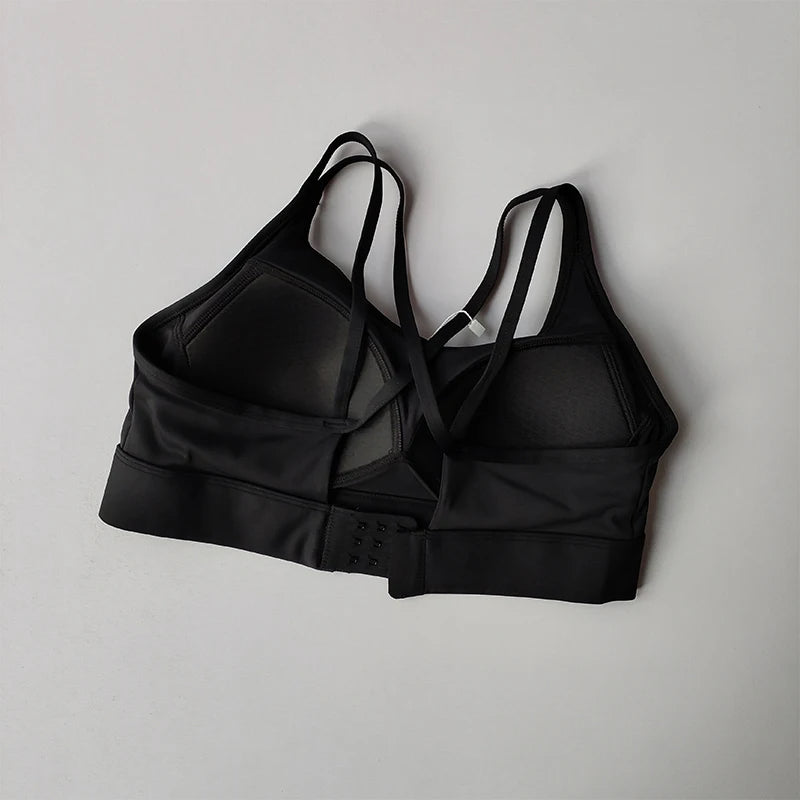 Women's Push Up Sports Bra with Fixed Pads