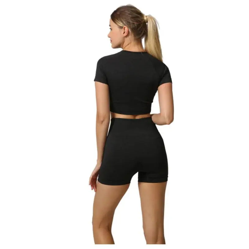 Women's Seamless High Waist Yoga Set - 2 Piece