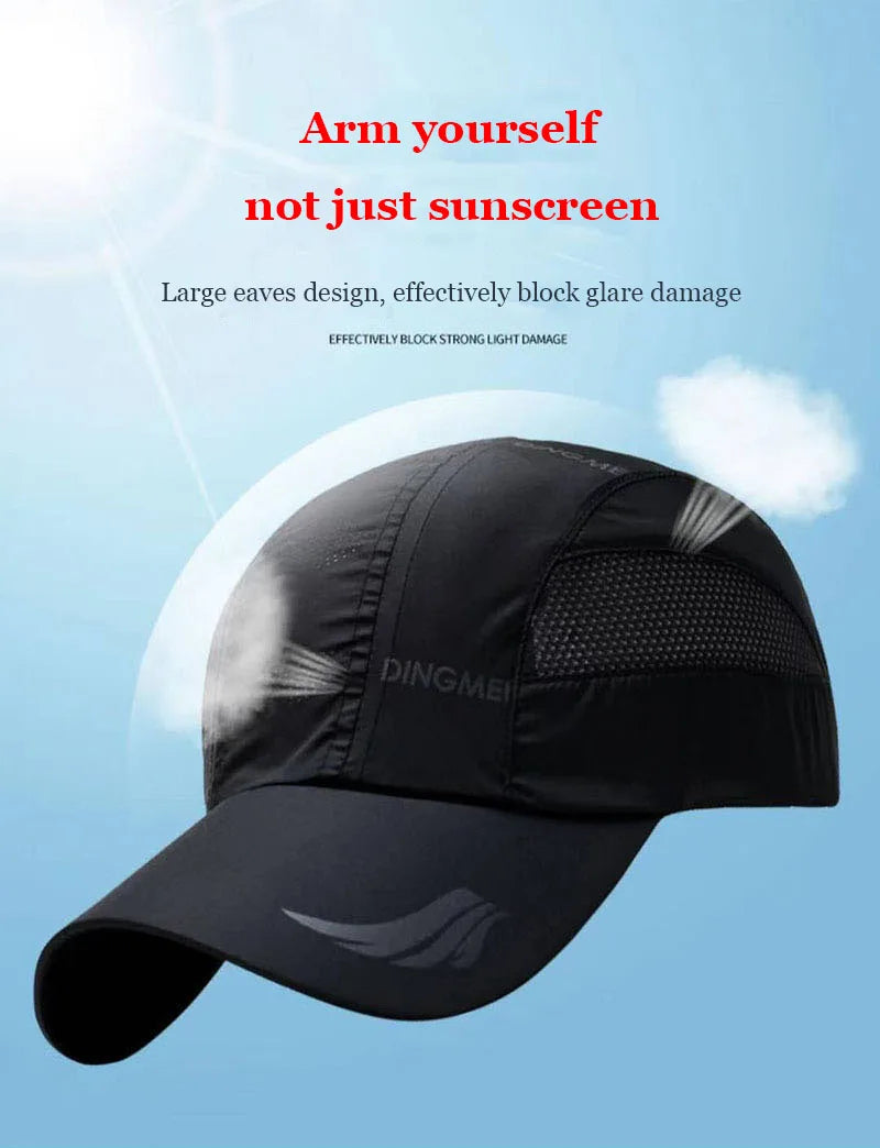 Quick-Dry Unisex Sports Cap - UV Protection & Breathable