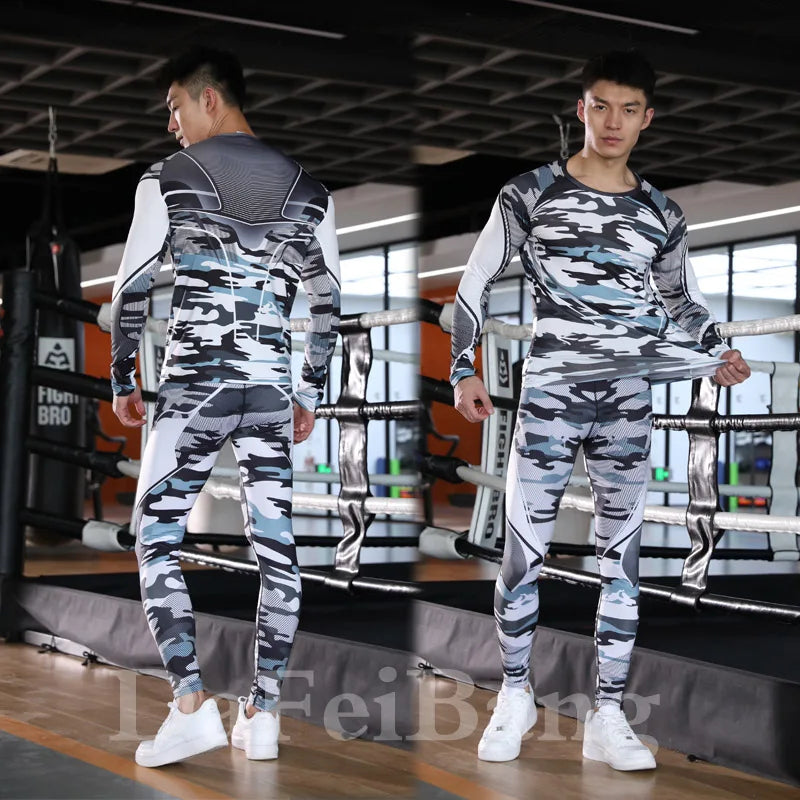 Men's 3-Piece Compression Sportswear Set