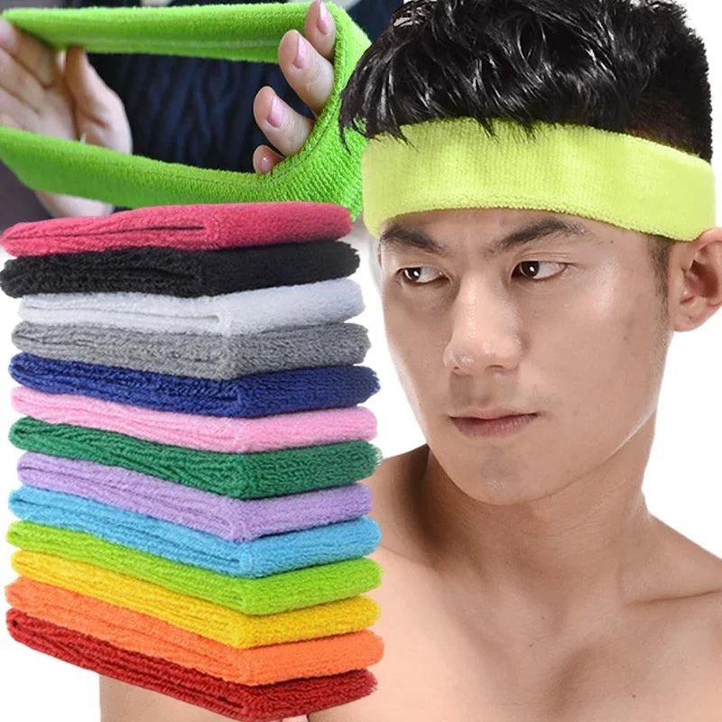 Breathable Sports Headband - Sweat Absorbent & Stylish