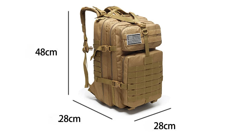 50L Tactical Backpack - Waterproof Outdoor Adventure