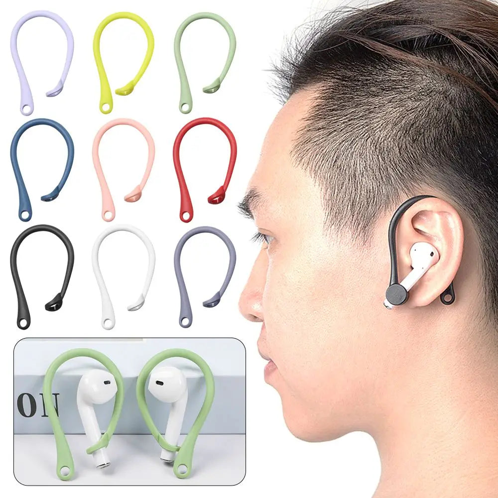 Secure Fit Silicone Ear Hooks for Apple AirPods