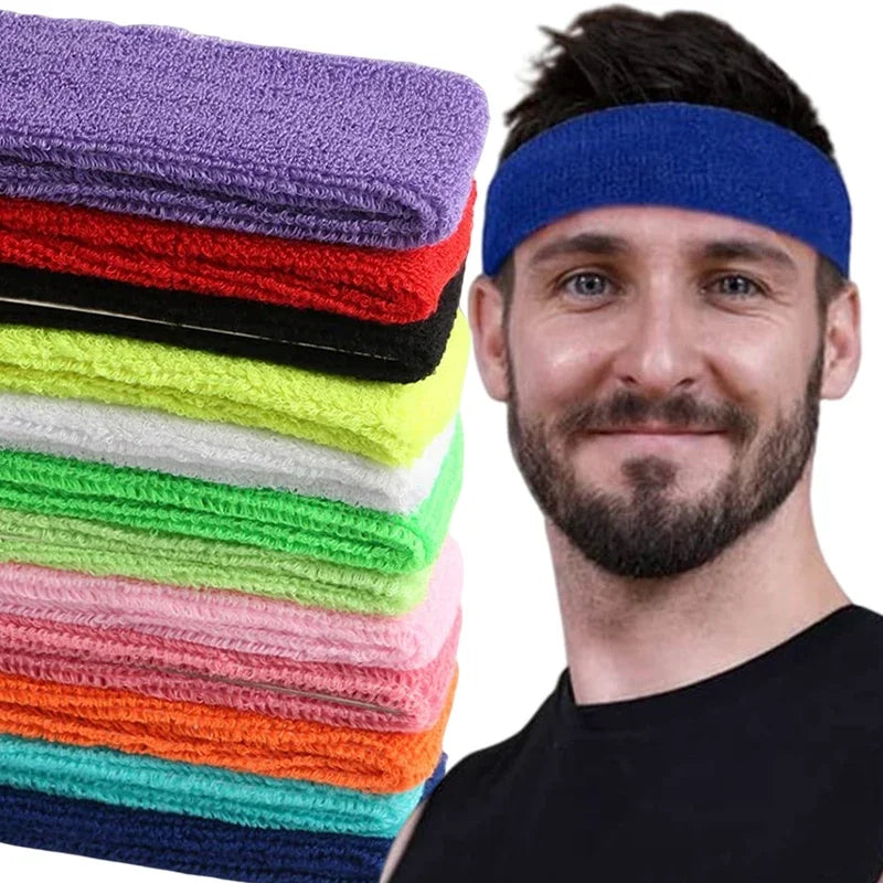 Breathable Sports Headband - Sweat Absorbent & Stylish