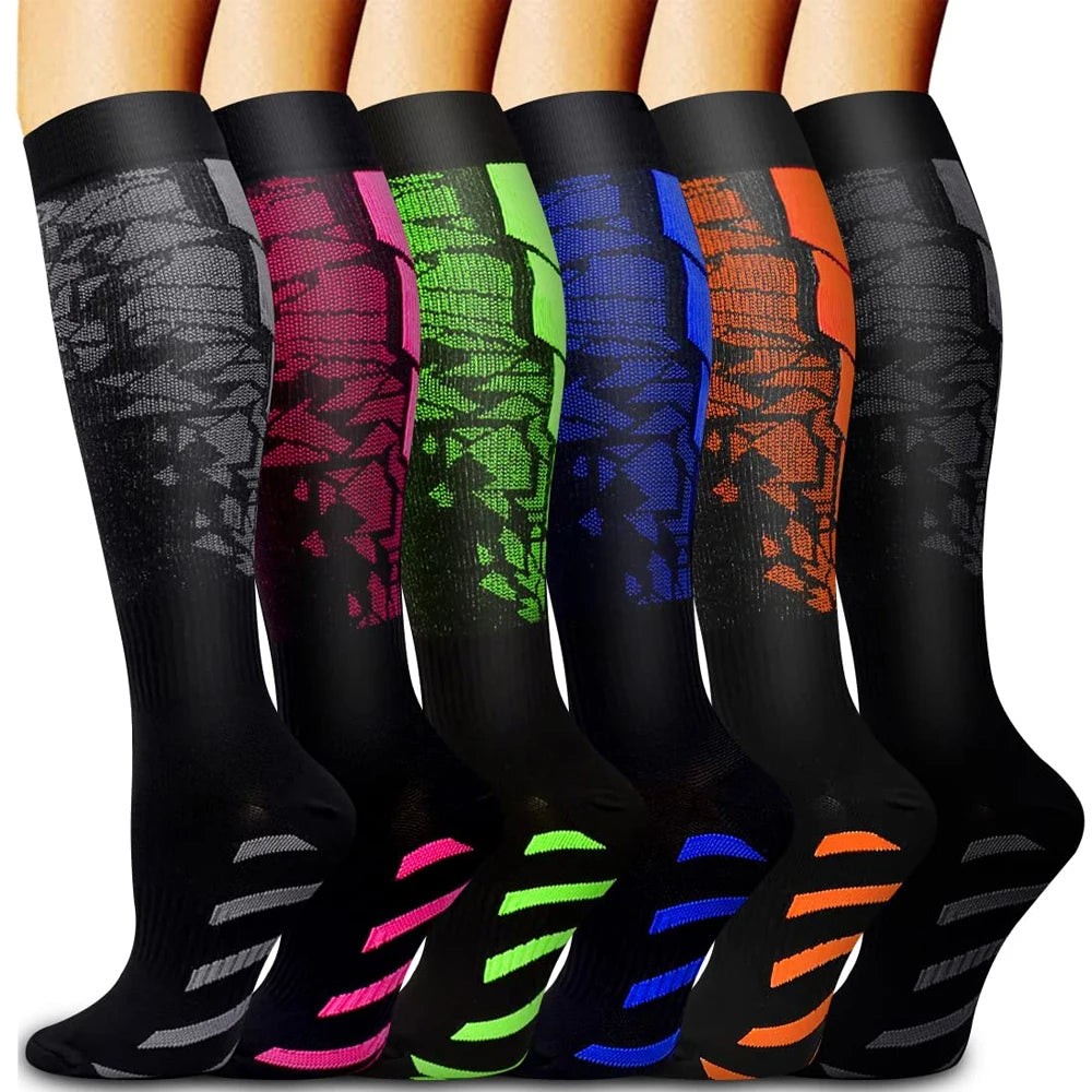 Unisex Sports Compression Socks - Calf Support for Running