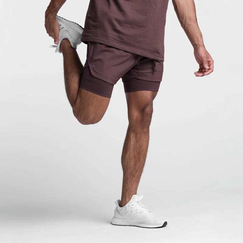 Men's 2-in-1 Quick Dry Sports Shorts