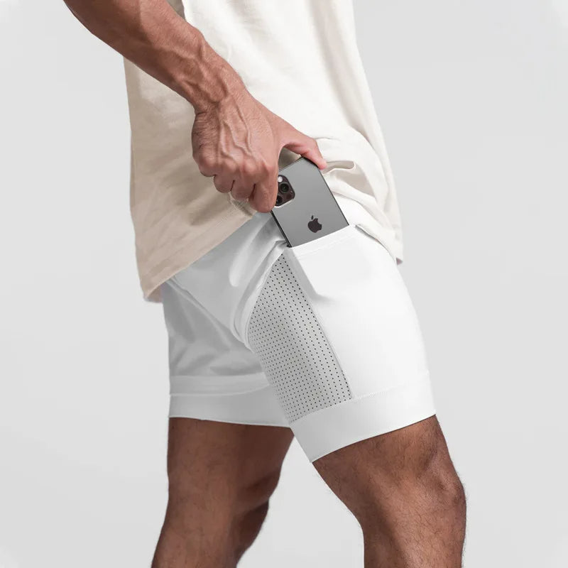 Men's 2-in-1 Quick Dry Sports Shorts