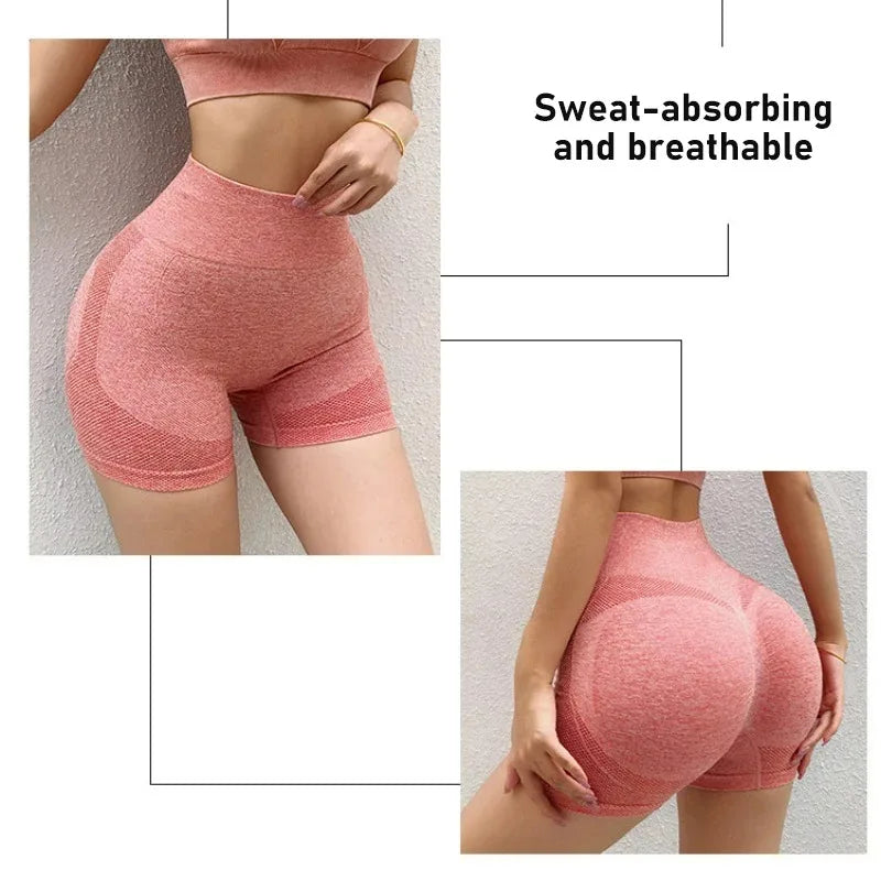 High Waist Yoga Shorts - Lift & Sculpt