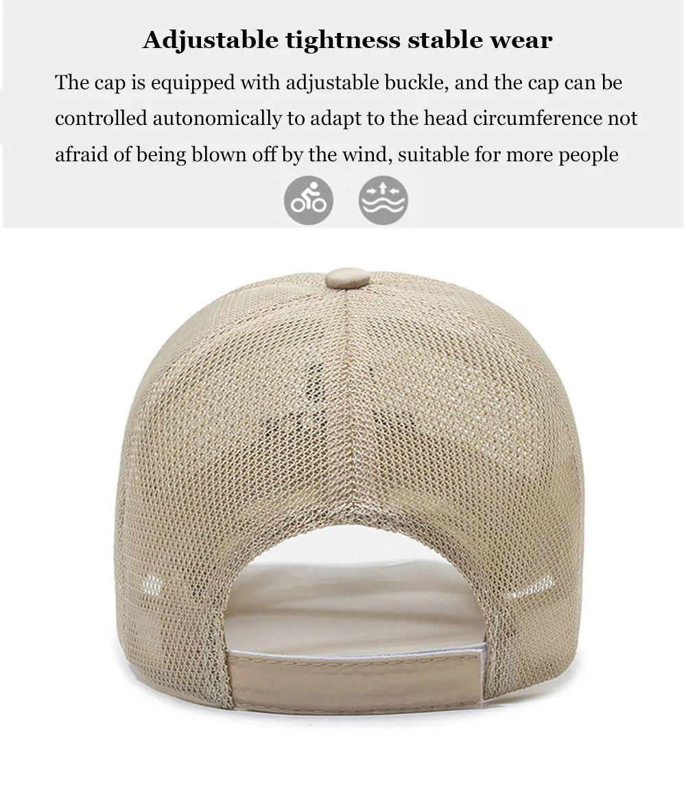 Breathable Mesh Outdoor Baseball Cap - Unisex Sun Visor