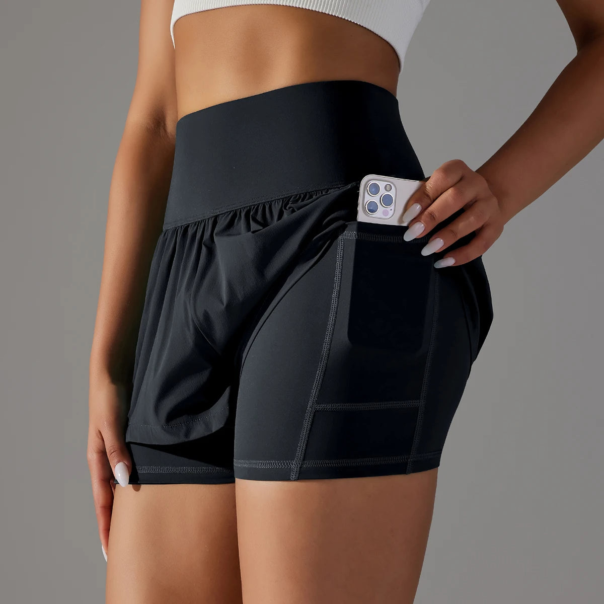 Women's Athletic Shorts with Pockets - Yoga & Running