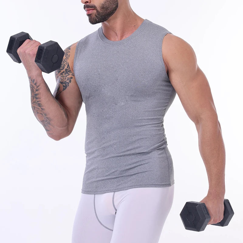 Men's Compression Athletic Tank Top - Performance Fit