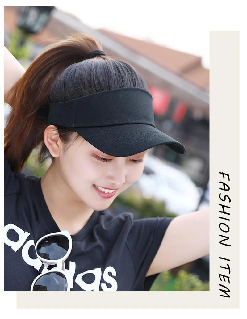 Women's Sun-Proof Visor Cap for Outdoor Sports