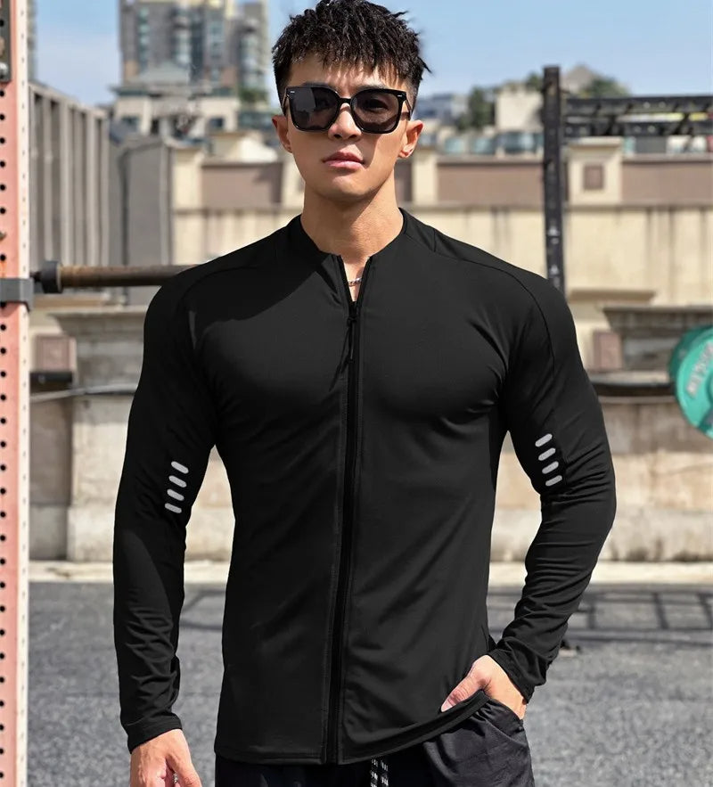 Men's Fitness Running Jacket - Quick Dry Sportswear