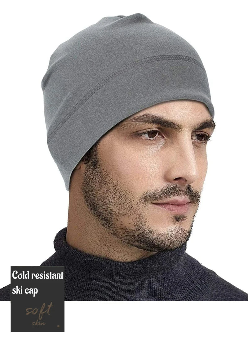 All-Season Warm Fleece Sports Skull Cap for Men & Women