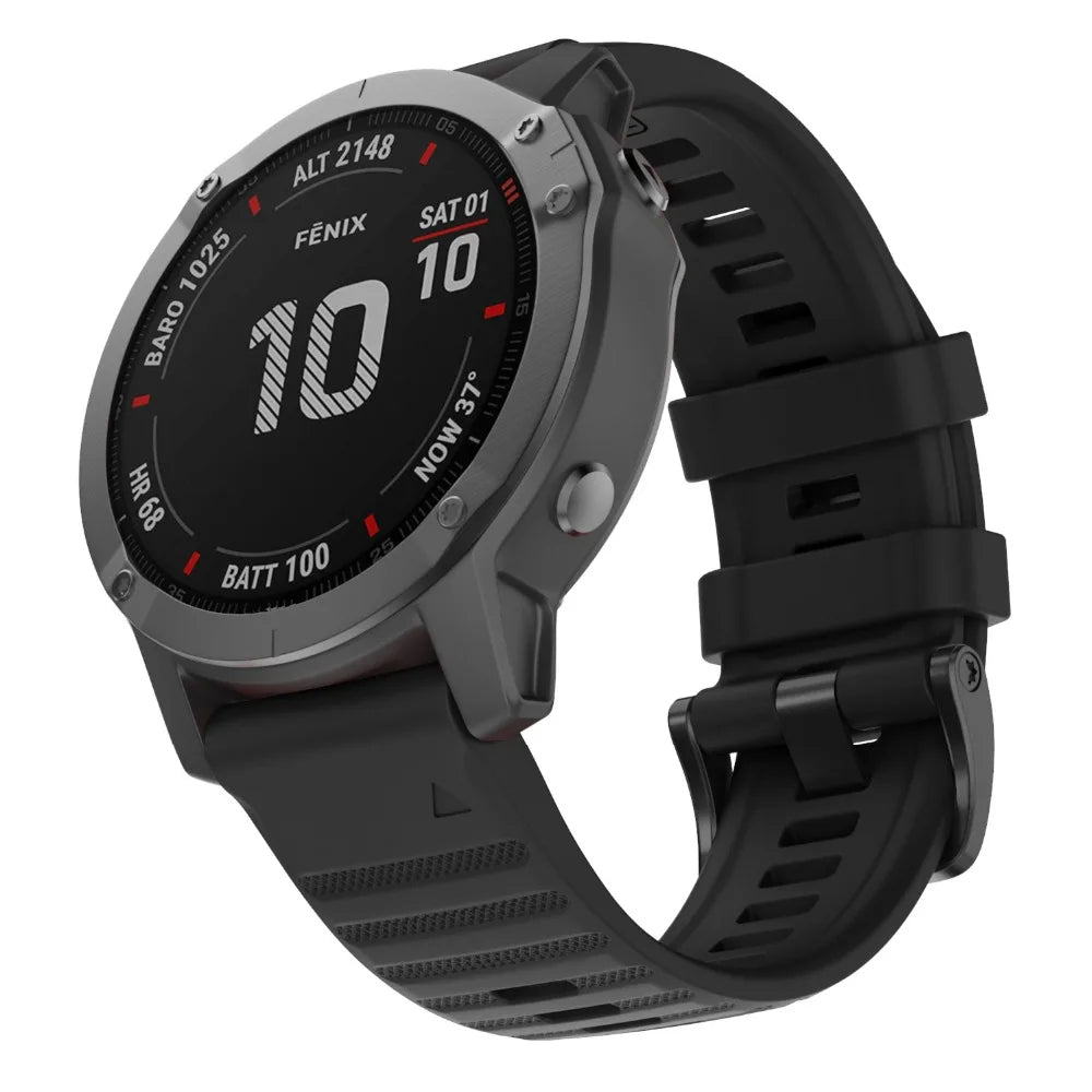 Premium Silicone Band for Garmin Fenix 6X/6/5 Series