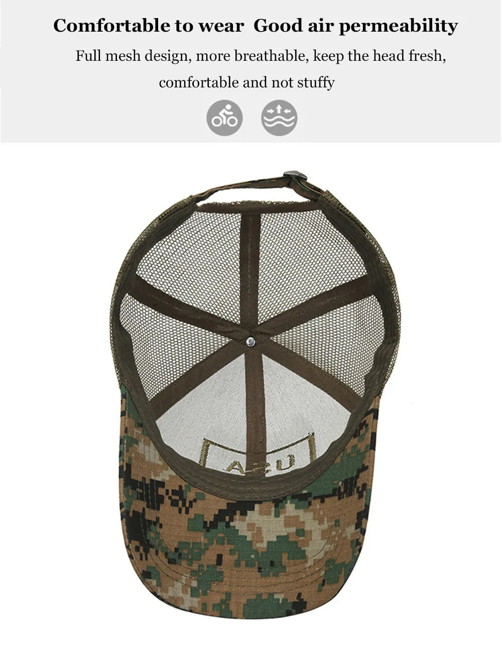 Men's American Flag Camouflage Baseball Cap