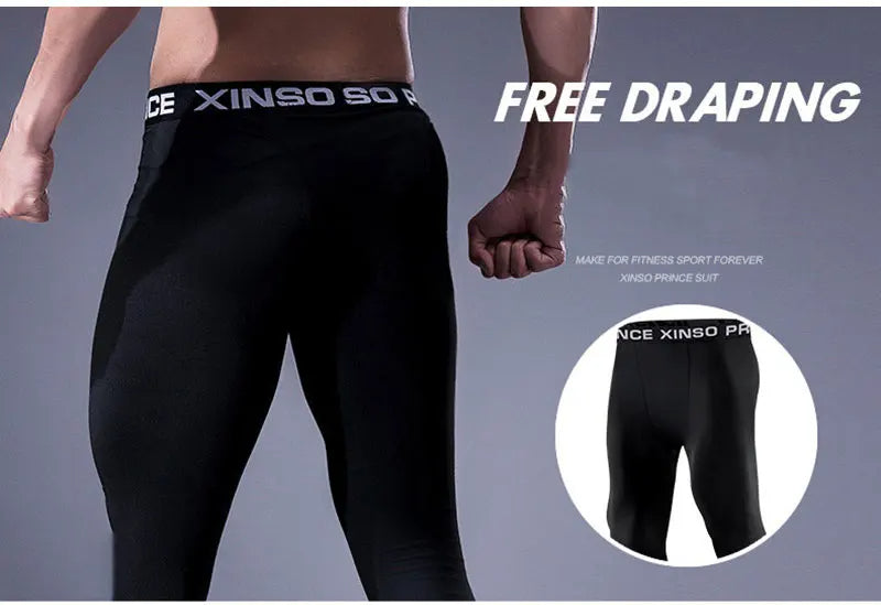 Men's Quick Dry Compression Running Tights