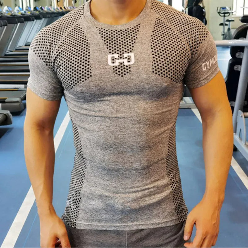 Men's Quick Dry Compression Gym T-shirt