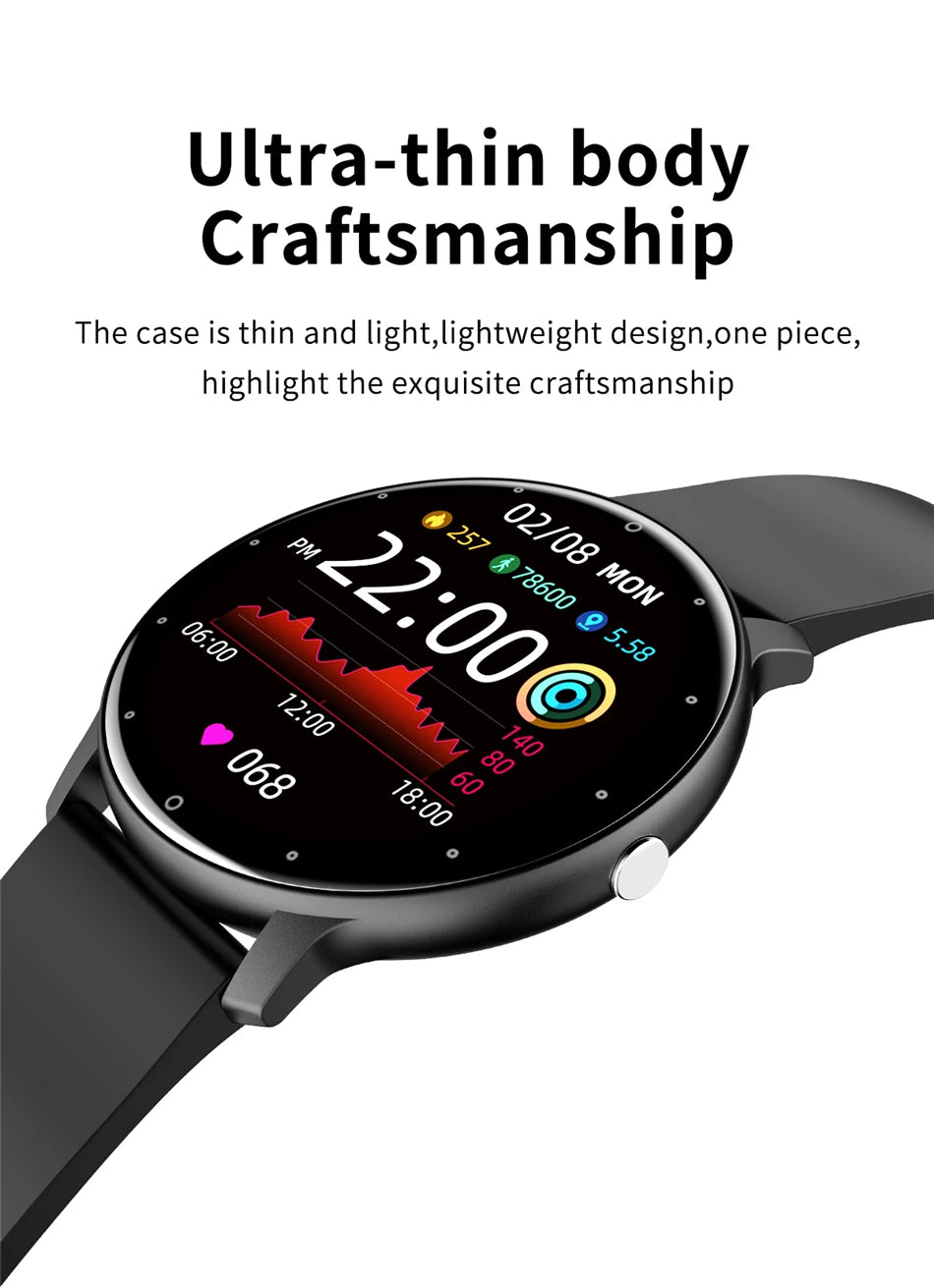 LIGE Smart Watch - Full Touch Fitness Tracker