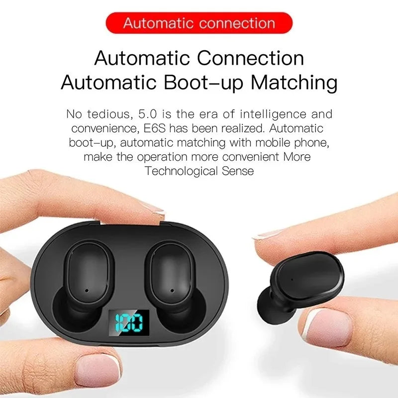 E6S Wireless Bluetooth 5.0 Earbuds - Macaron