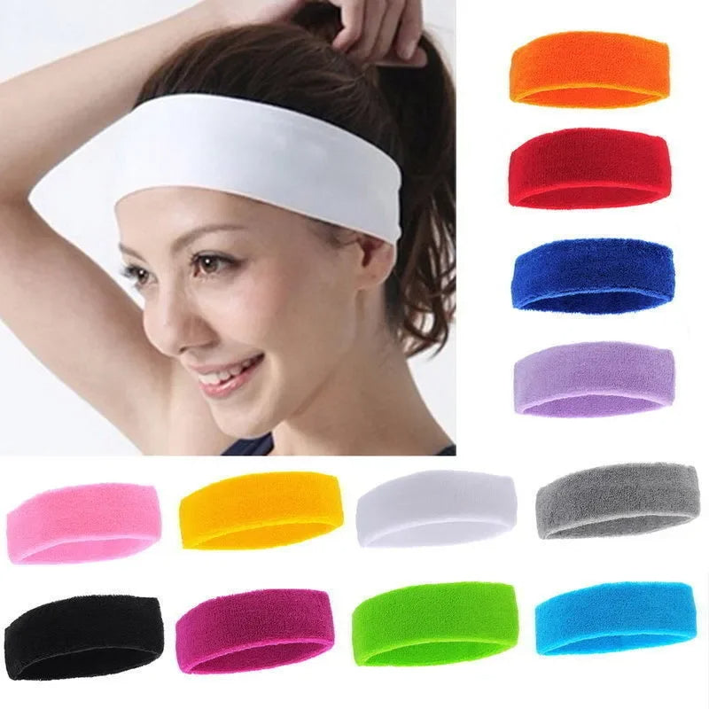 Breathable Sports Headband - Sweat Absorbent & Stylish