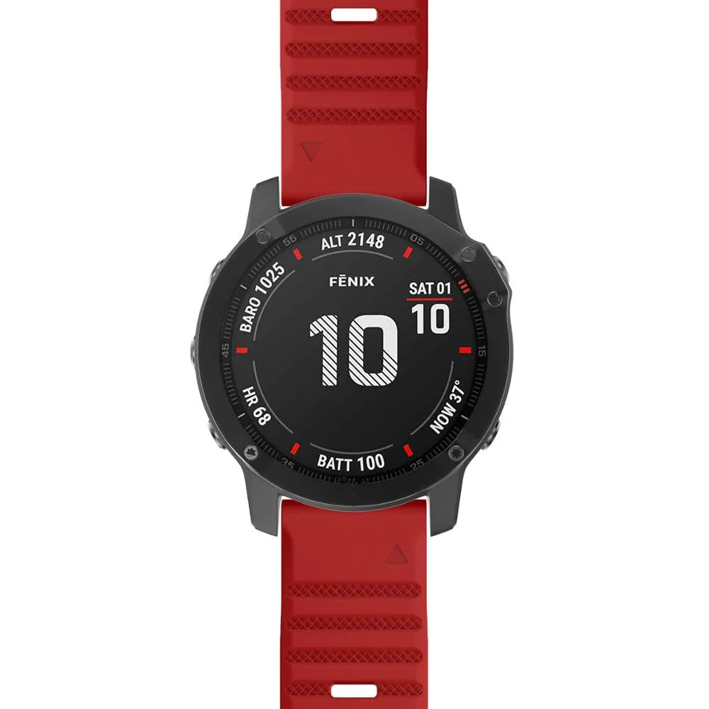 Premium Silicone Band for Garmin Fenix 6X/6/5 Series