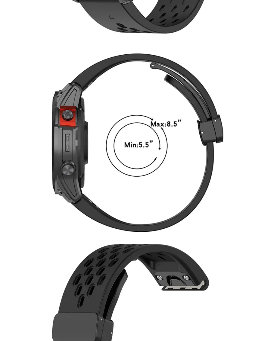 QuickFit Silicone Strap for Garmin Fenix & Forerunner