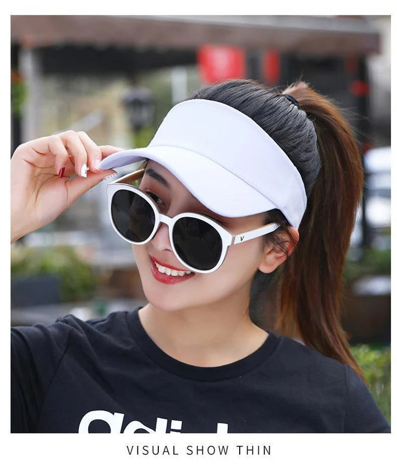 Women's Sun-Proof Visor Cap for Outdoor Sports