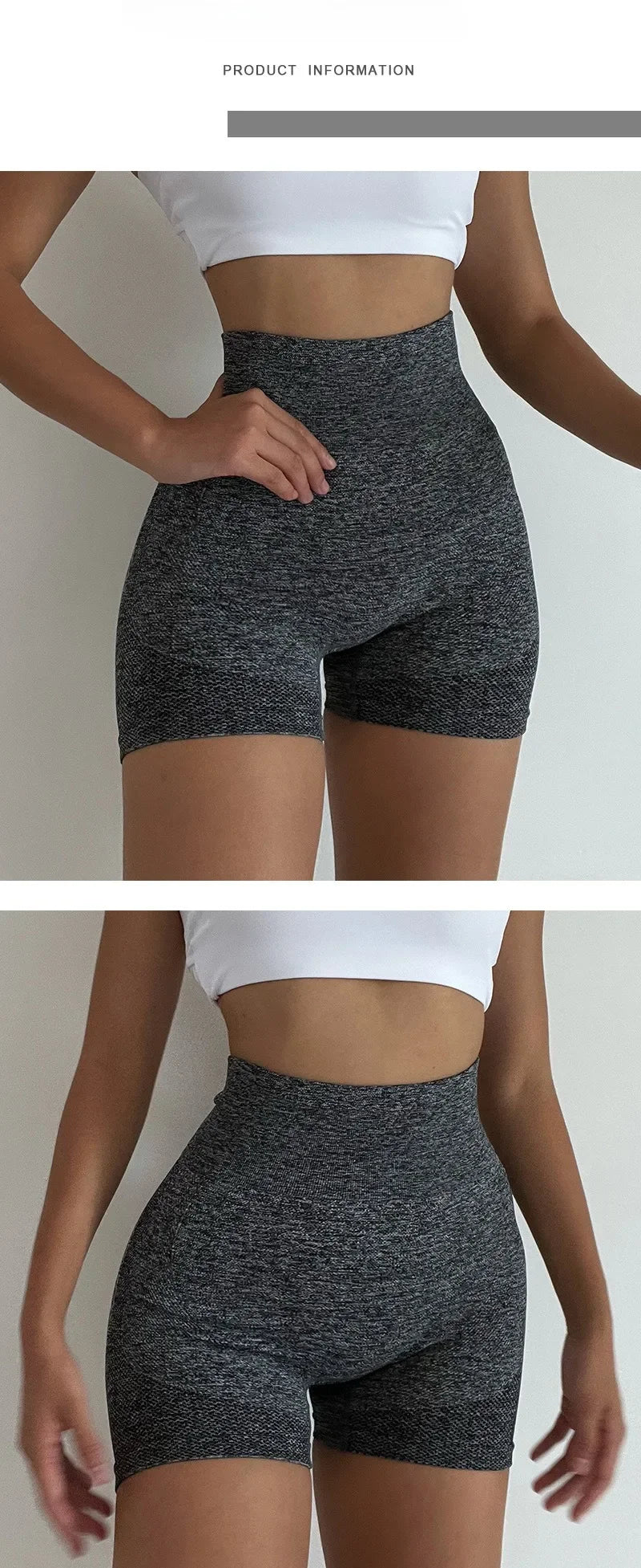 High Waist Yoga Shorts - Lift & Sculpt