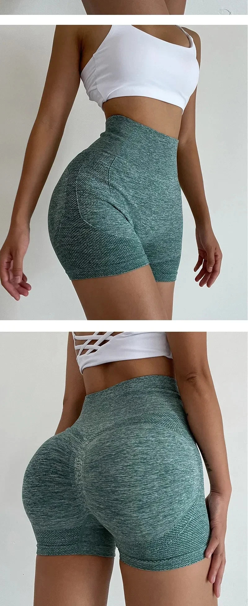 High Waist Yoga Shorts - Lift & Sculpt