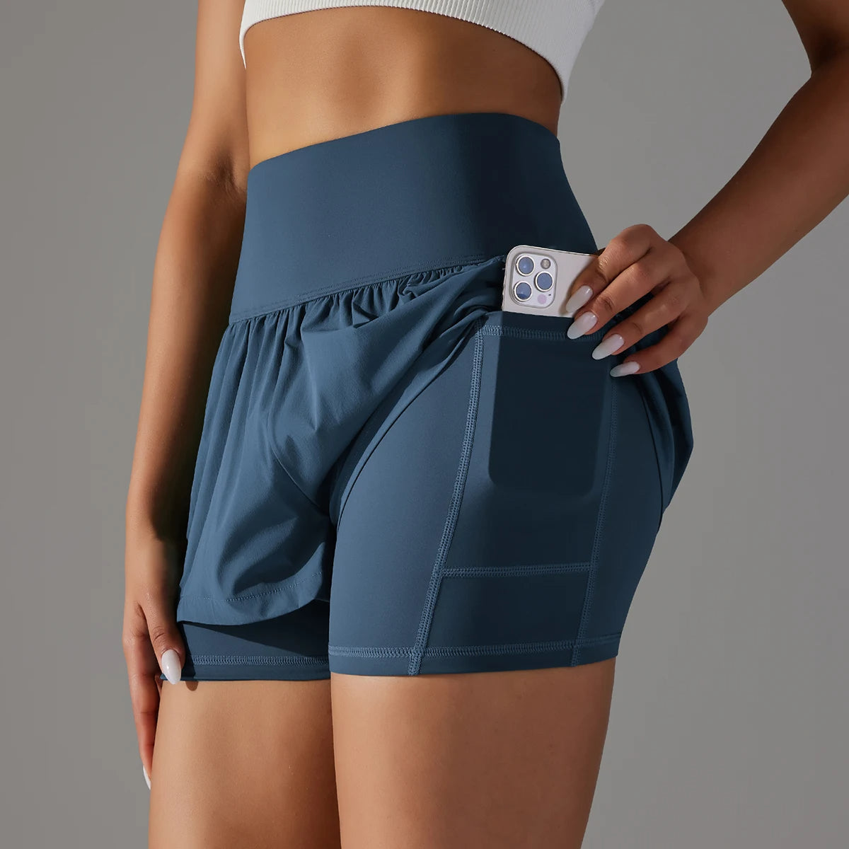 Women's Athletic Shorts with Pockets - Yoga & Running