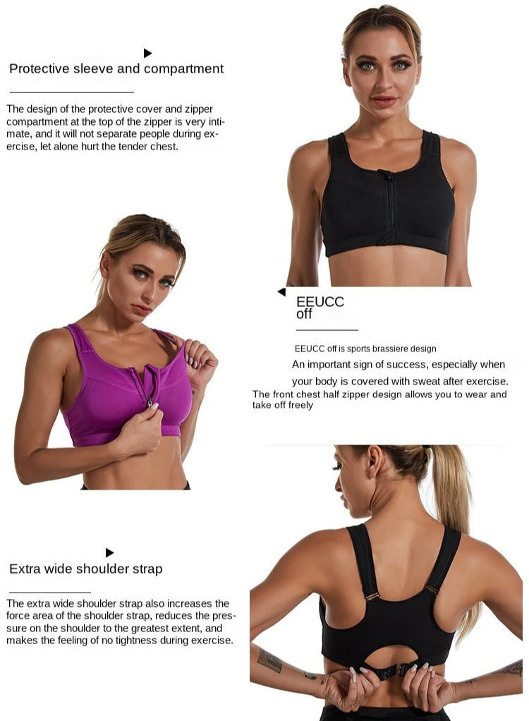 Women's High-Impact Sports Bra for Yoga & Fitness