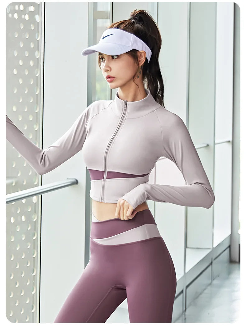 Women's Yoga Patchwork 3-Piece Fitness Set