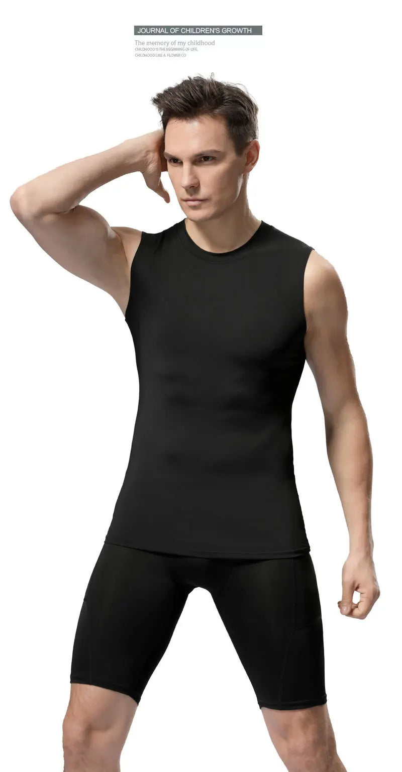 Men's Compression Athletic Tank Top - Performance Fit