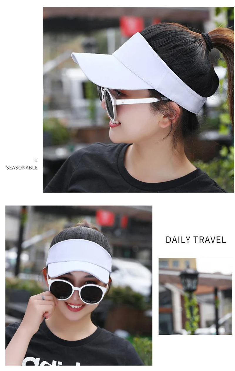 Women's Sun-Proof Visor Cap for Outdoor Sports