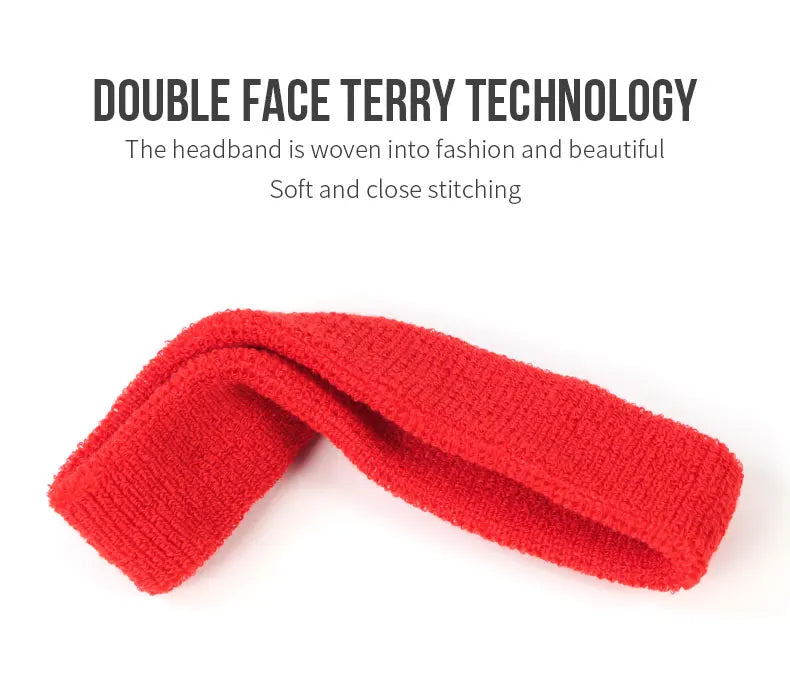 Breathable Sports Headband - Sweat Absorbent & Stylish