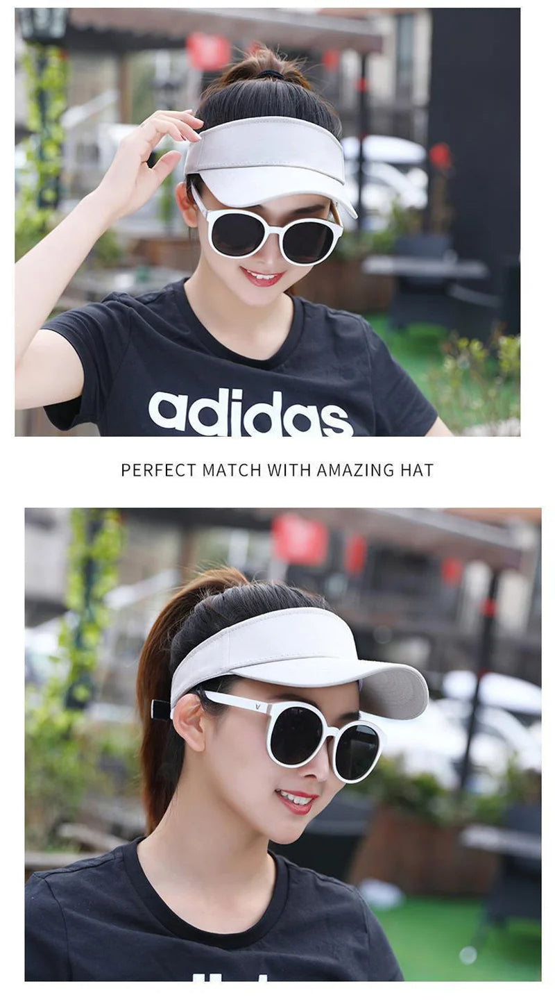 Women's Sun-Proof Visor Cap for Outdoor Sports