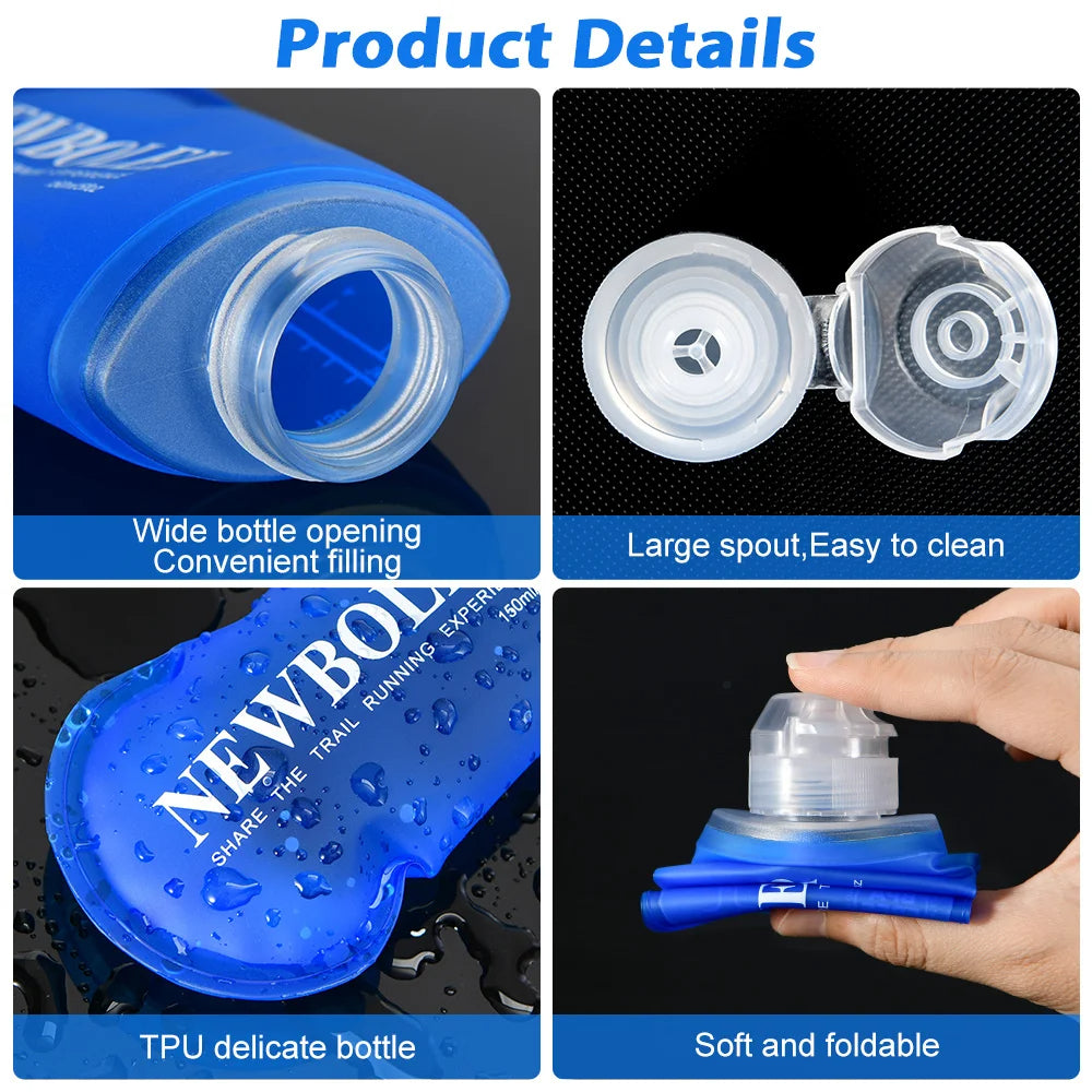 Compact Collapsible Silicone Water Bottle for Adventures