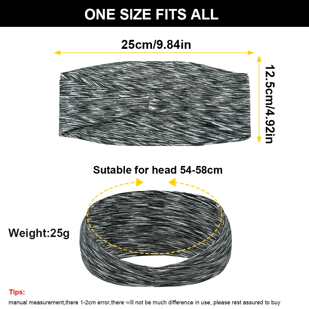 Elastic Sports Headband - Sweat-Wicking & Breathable