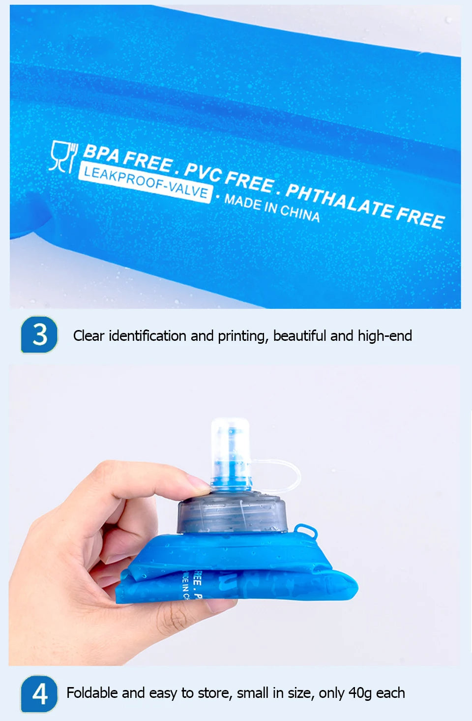 Ultralight Collapsible Hydration Flask