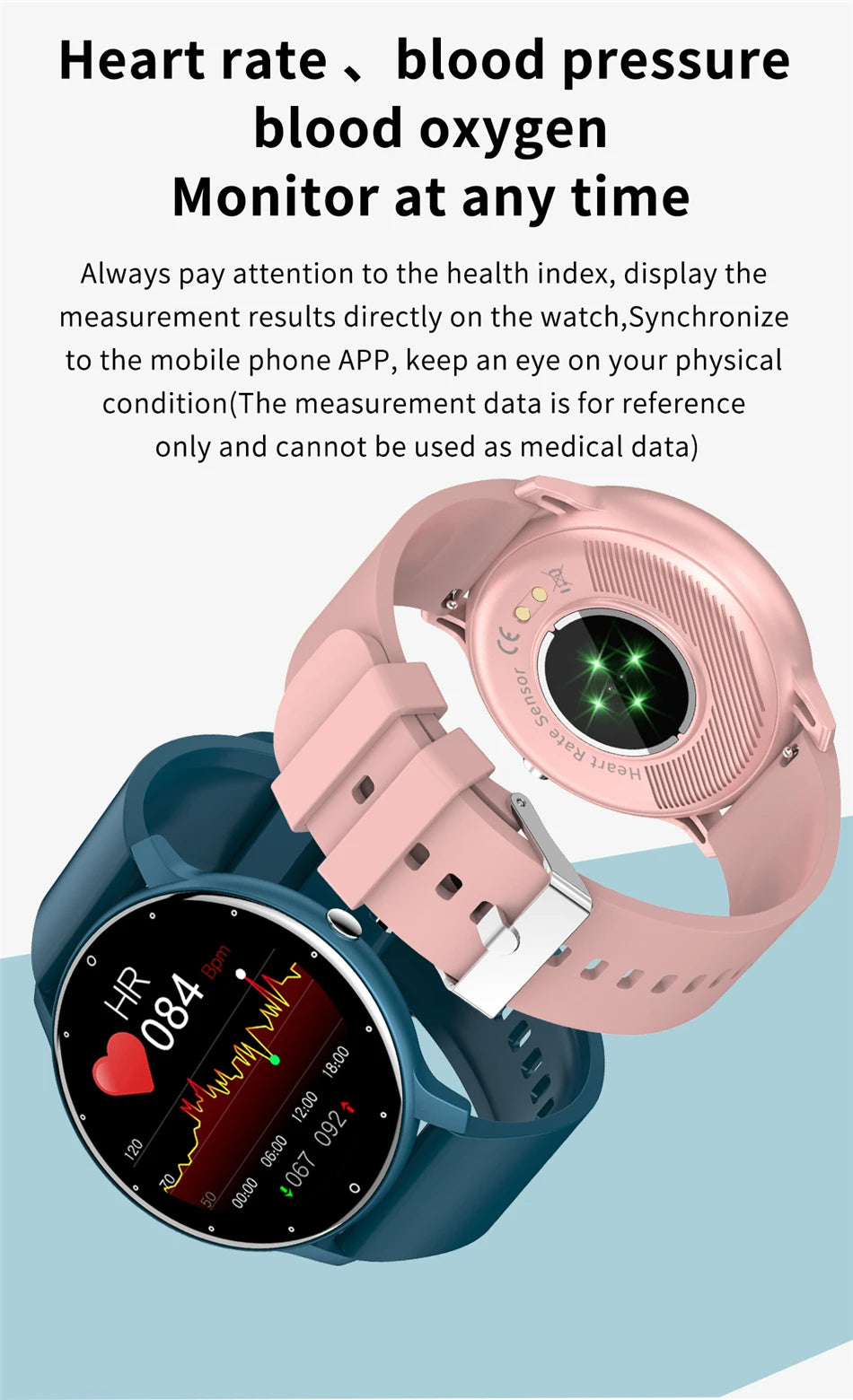 LIGE Smart Watch - Full Touch Fitness Tracker