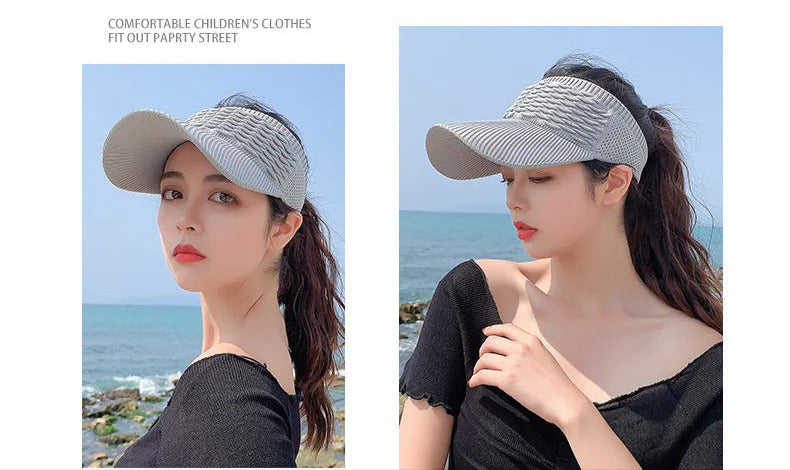 Women's Foldable UV Protection Sun Visor Hat